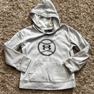Under Armour Gray Hoodie with Black Logo